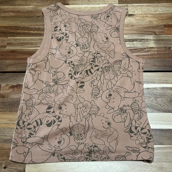 Disney Winnie the Pooh Juniors Embroidered Tank Top Shirt M Piglet Tigger Eeyore - Picture 4 of 5